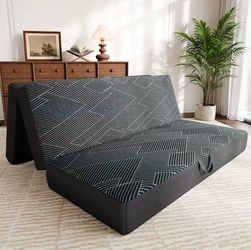 Tri Folding Mattress Queen Size - 6 Inch, 78"x58"x6"