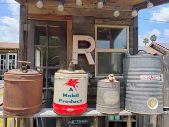 Old Oil/ Gas Cans
