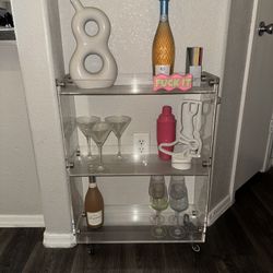 Acrylic Bar Cart 