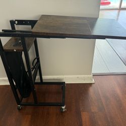 Rolling Table With Extender 