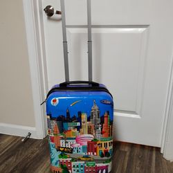 IT Carry-On Hard-shell Luggage, 20"HX12"LX8"W, Small Luggage 4 Wheels