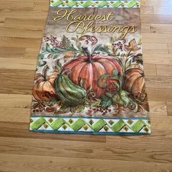 Harvest Blessings Flag  40X27