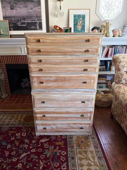 Mid Century Modern Vintage Baumritter Stackable Chest of Drawers (2 Pieces)