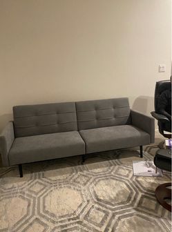 Grey Sofa hybrid futon
