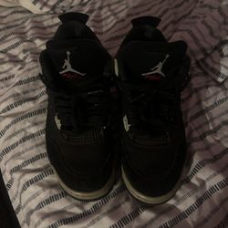 jordan 4 black canvas