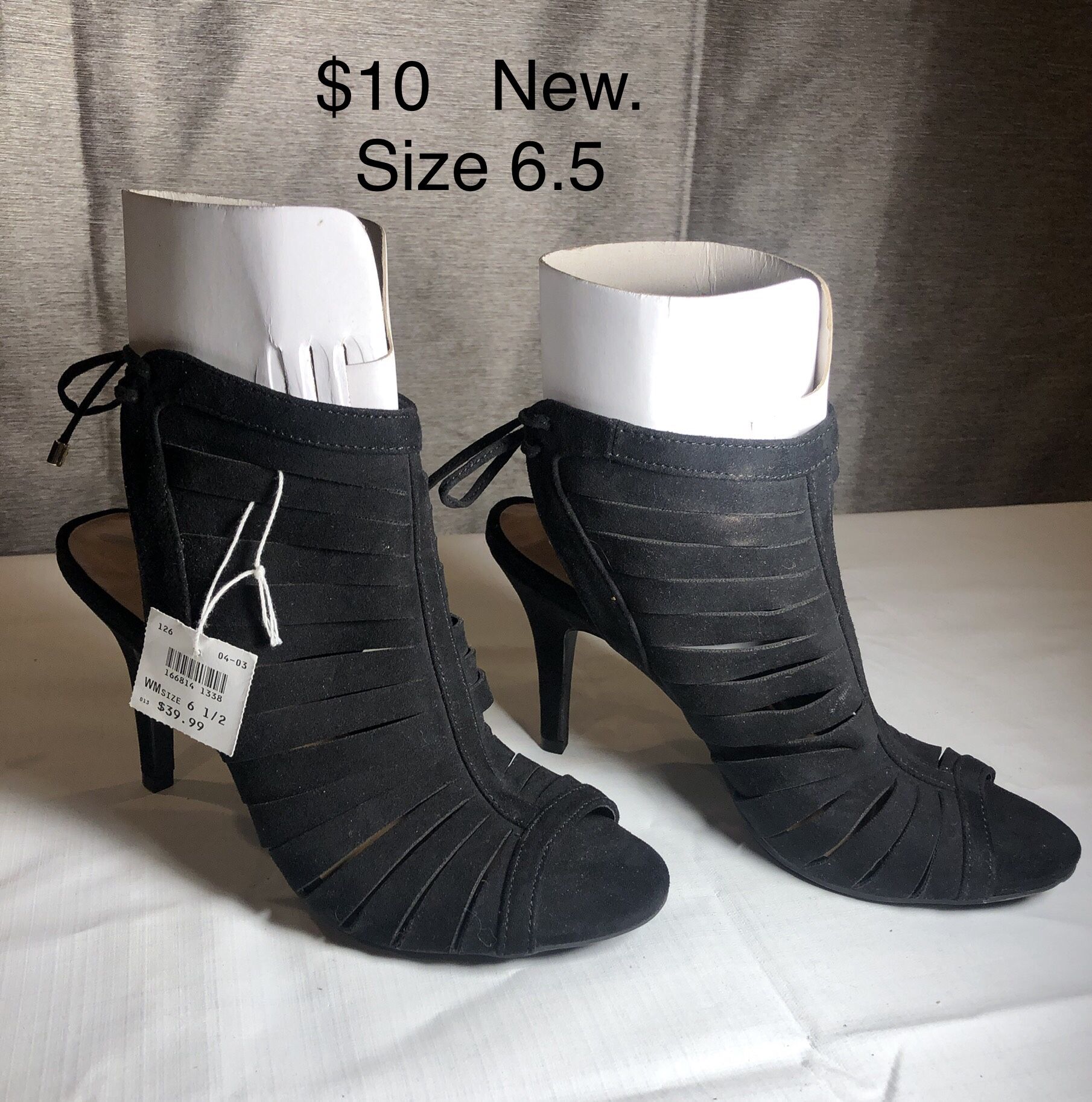 Open Toe Ankle Booties- NEW