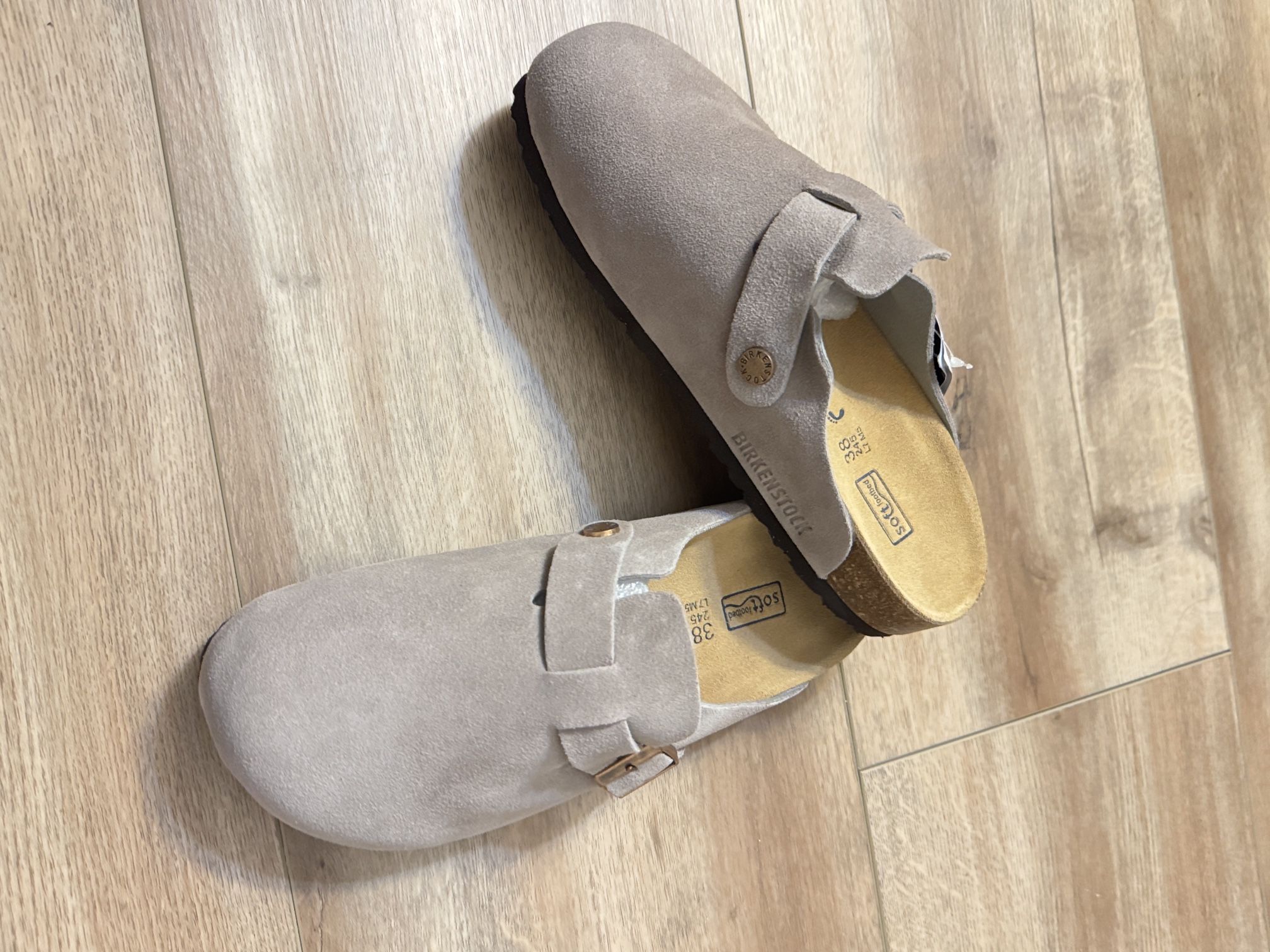 Birkenstock Suede Leather Clogs Women Size 7.5