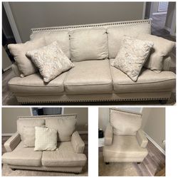 Sofa, Loveseat And Chair 
