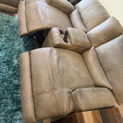Reclining Love Seat And Couch For Sale.