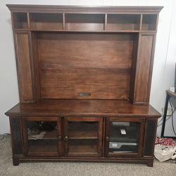 TV stand with hutch