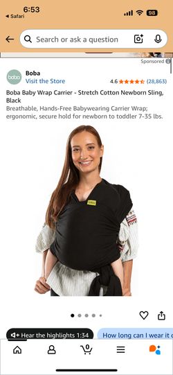 Boba Baby Carrier Wrap