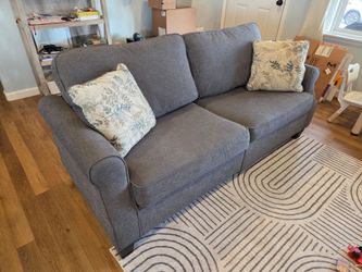 Comfy blue couch