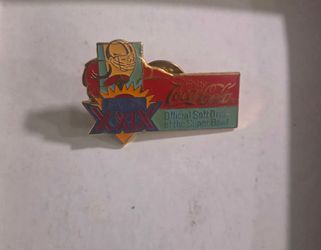 Coca-Cola Super Bowl XXIX Official Soft Drink Soda Pin, Multicolor