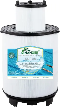 HANXER® System 3 S7M120 Inner and Outer Set Pool Filters- Replacement for SR300, 25021-0200S and 25022-0201S Pool Filter Cartridge, 300 Sq.Ft.