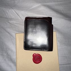 Ashland leather Shell Cordovan Color 8 Wallet With Skip Stich 