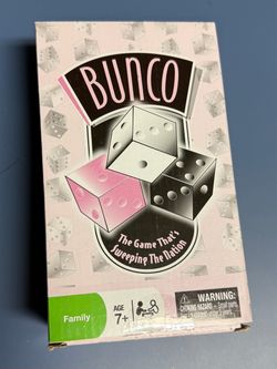 Bunco dates back to the late 1800's and is now entertaining players everywhere! Simply try to get three of a kind--BUNCO!--when it's your turn to roll