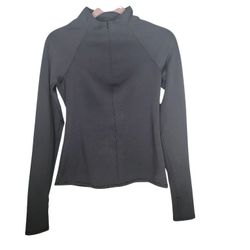 2pc ALO YOGA Long Sleeve zip Top & Alo Logo Hoodie: Sz M