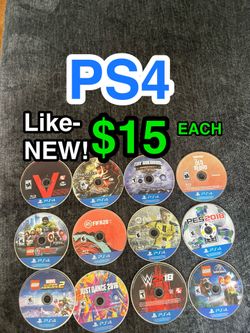 Like NEW PS4 Games • Playstation 4 Console Discs • FIFA Soccer PES • LEGO • Marvel • Wrestling