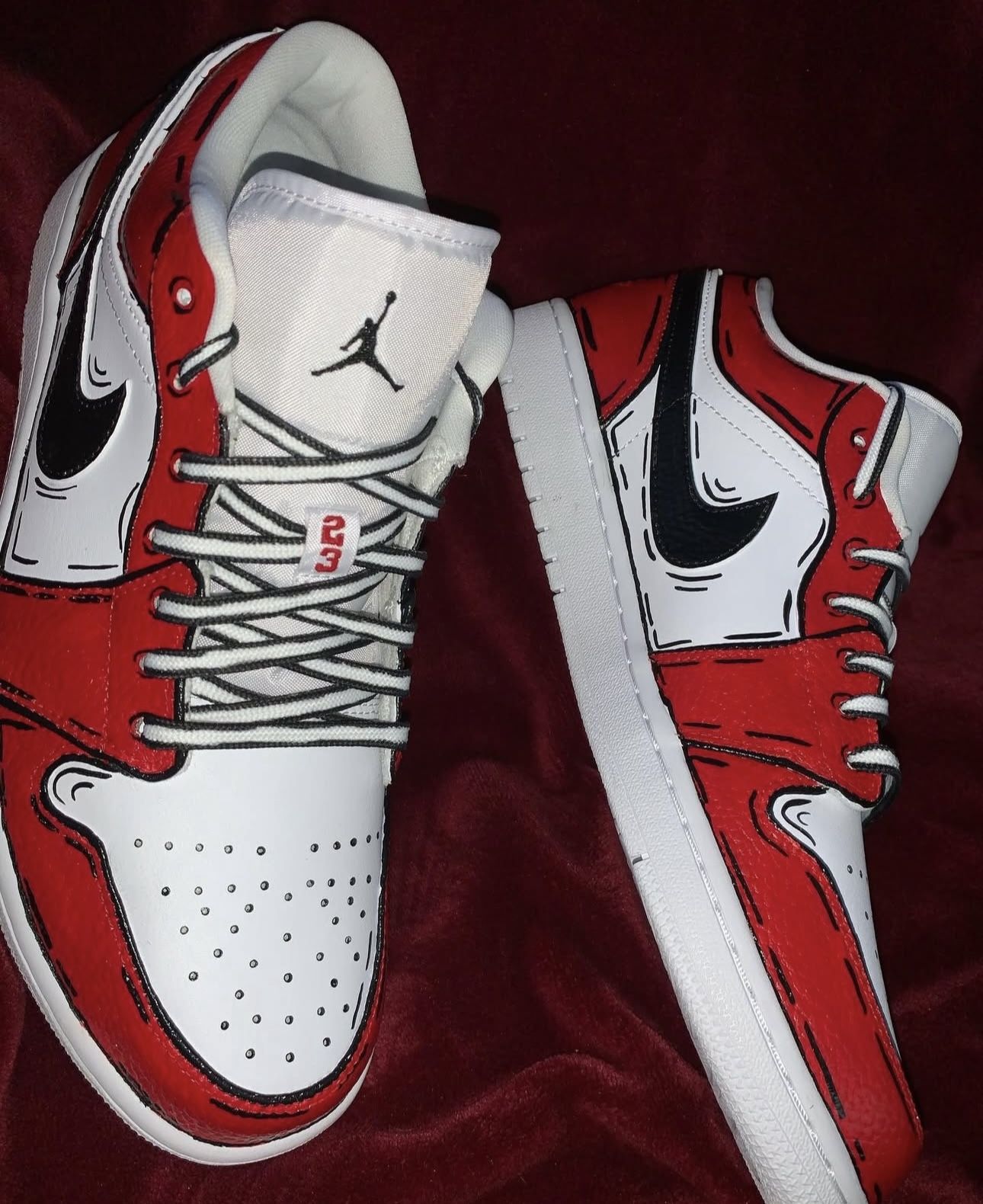 custom hand painted cartoon shoes 