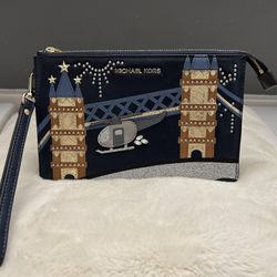Michael Kors Limited Edition London-Themed Clutch/Wristlet 