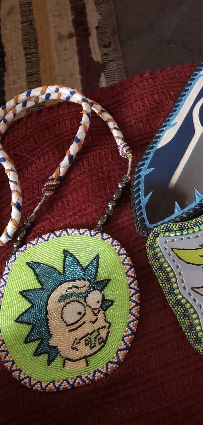 Rick And Morty Beaded Necklace 