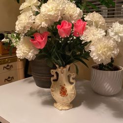 Fake Flowers With Vase