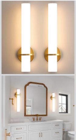 Gold Wall Sconces - Set of 2