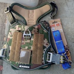 Medium Sized Dog Harness With 6 Ft Leash 15 Firm