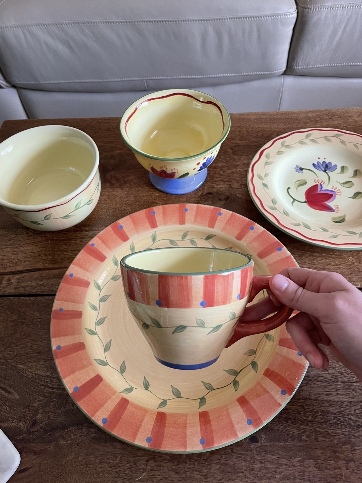 Set For 12 - Pfaltzgraff “Napoli” Dinnerware. $150