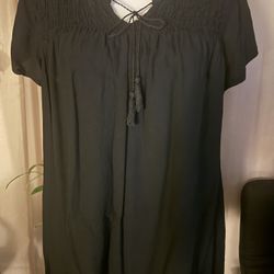 Tunic Style Blouse With Tassels 