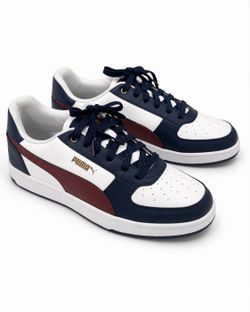 Puma Caven 2.0 Men’s Sneakers Size 10.5 White Navy Burgundy Shoes