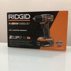 18V Brushless SubCompact Cordless 1/2 in. Drill Driver Kit with (2) 2.0 Ah Battery 