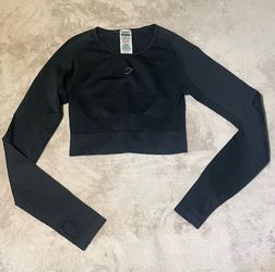 Women’s Long-Sleeve Crop Top Gymshark (S), Sportswear