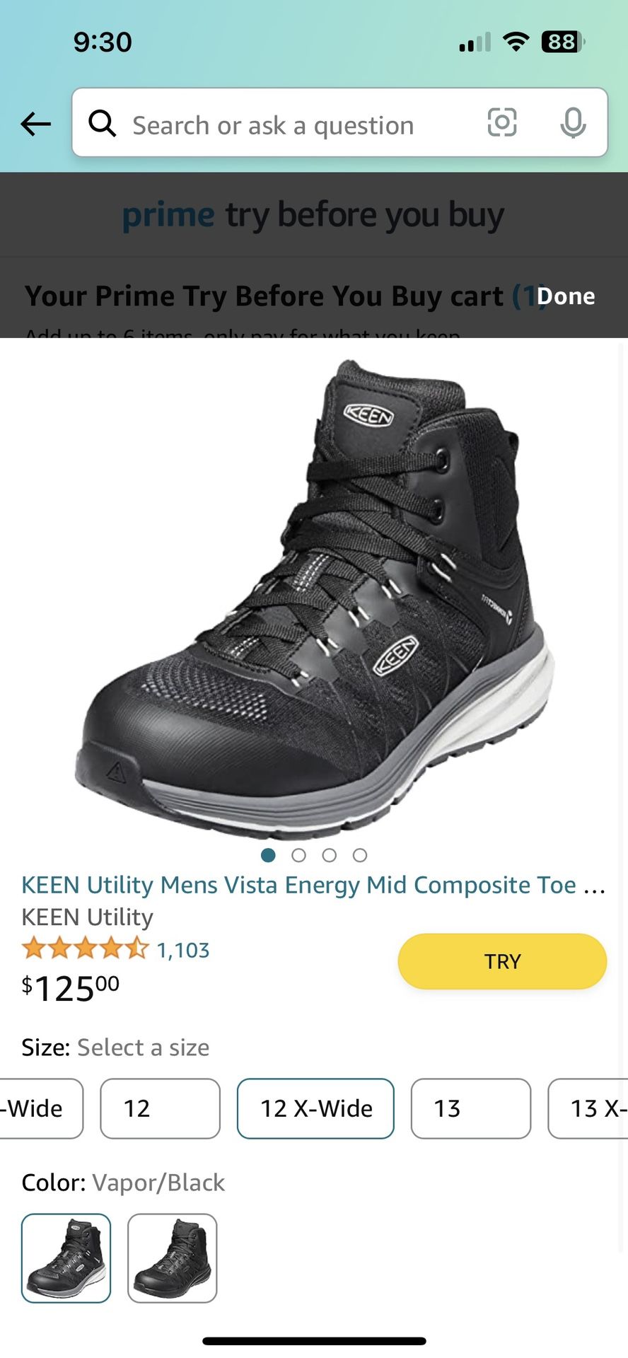 Keen Composite Work Shoes