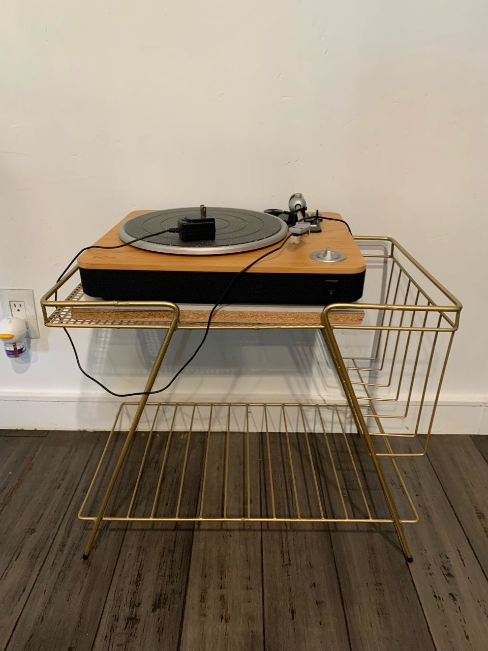 Normal Panel Stand Marley Record Player with MCM brass stand for Sale in Buena Park, CA ...