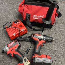 Milwaukee hammer drill and impact