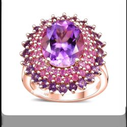 Moroccan Rose Multi Gemstone Ring