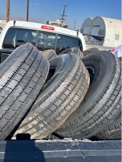 4. Trailer tires with wheel 235x85-16 14 ply $830