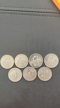 For Sale 7 Coins QUARTERS  West Points 