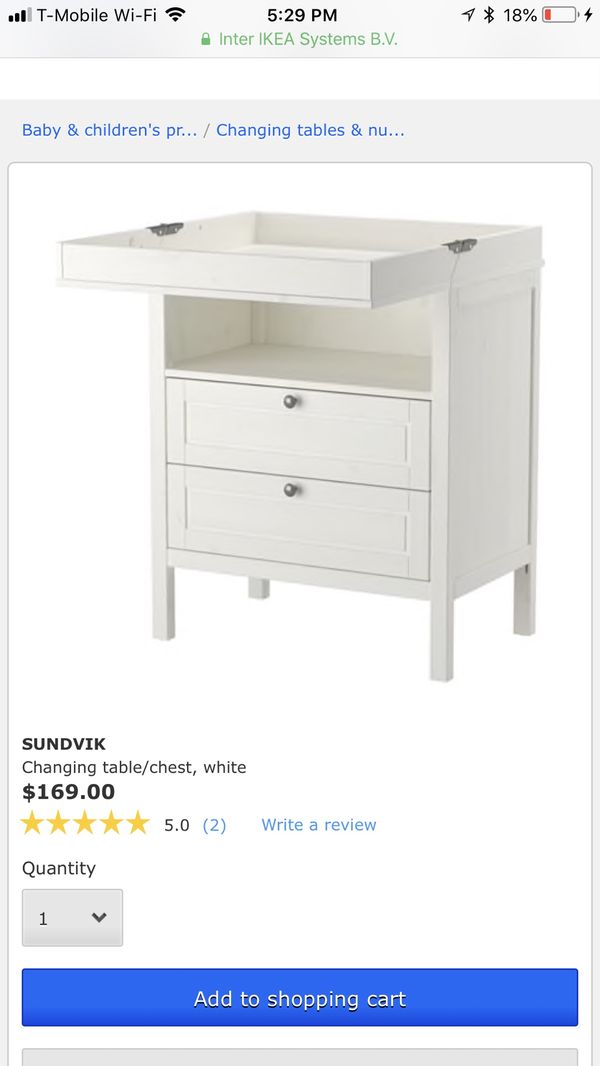 Ikea Changing Table Chest White Furniture In Pflugerville Tx 75