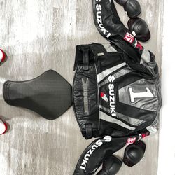 Suzuki GSXR Authentic Leather Motorcycle Jacket