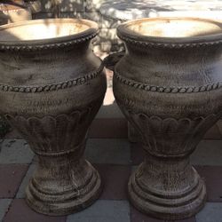 New Flower Pots Made Out Of Clay 32in H X 19in W 