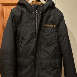Boys Size 8 Timberland Hooded Fleece Lined Coat 