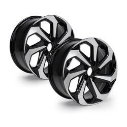 New in the box 2-pack Alloy 17" x 7.5" Automotive Rim Brand New Single Wheel for Honda Accord 2016, 2017 Machined Black Quality Replacement(E603)