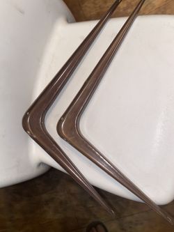 New bronze shelf brackets