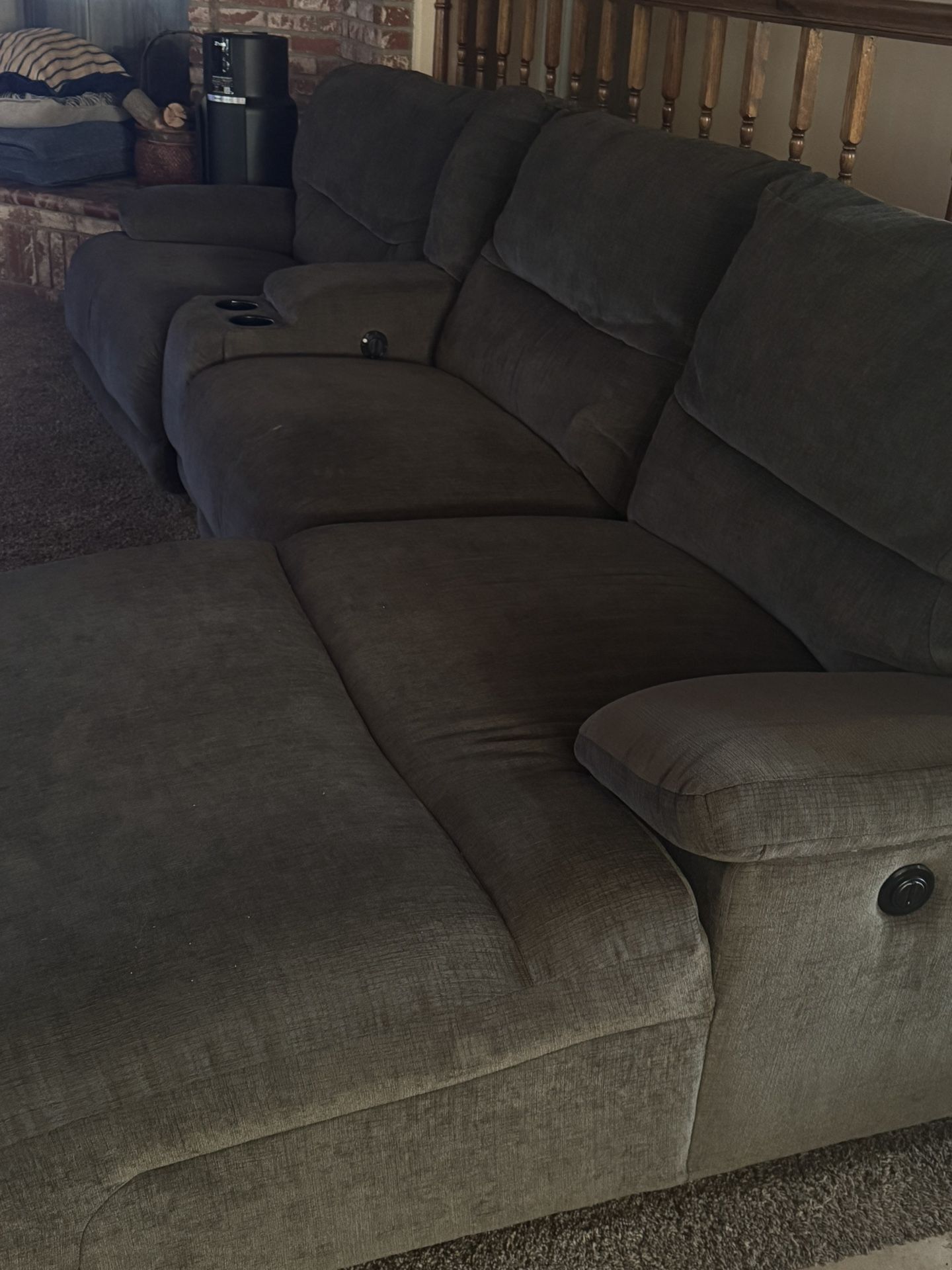 Charcoal Grey Sofa In Good Condition.