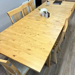 Large Table With 8 Chairs