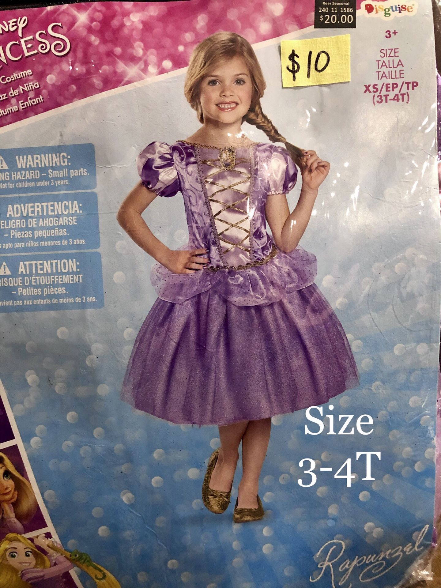 NEW Rapunzel Halloween Costume size 3-4T
