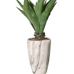 Vintage Home 36" Tall Realistic Faux Agave Plant in Fiber Stone Planter - Lifelike Plants, Indoor & Outdoor Décor, No Maintenance Required (VHA102499)