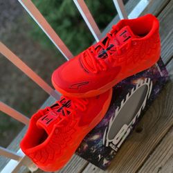 BRAND NEW PUMA MB.01 LAMELO BALL “RED BLAST” FOR SALE!!!  SIZE 12 $210